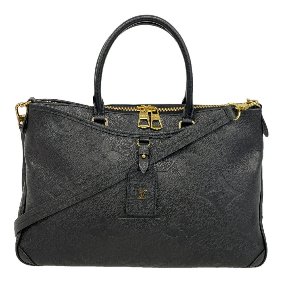 Louis Vuitton Monogram Empreinte Trianon MM Handbag M46487 Noir 2-way bag for...